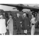 Harry Truman with Indias Prime Minister Print