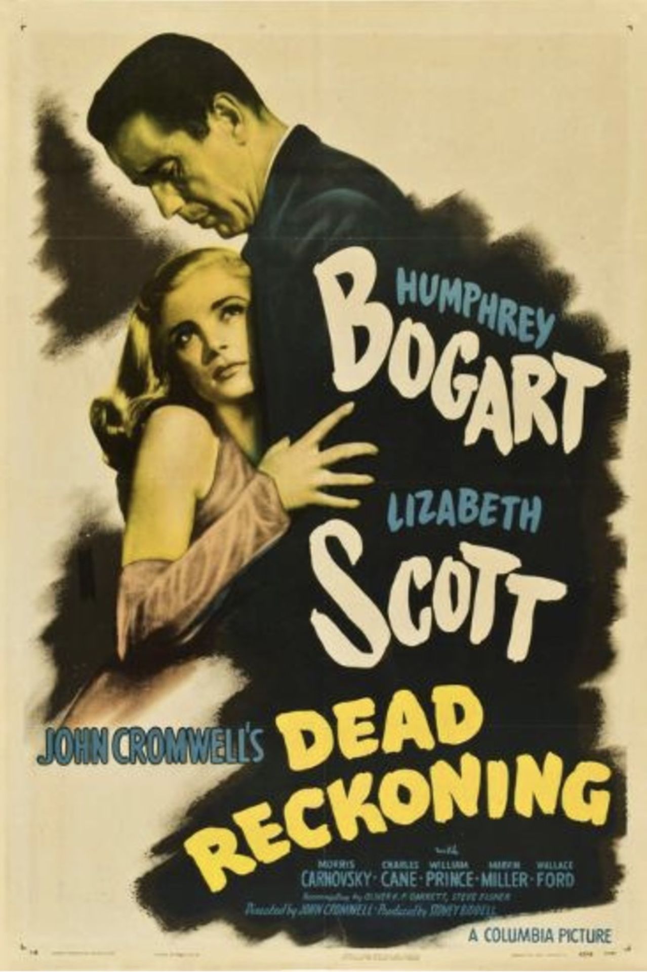 Humphrey Bogart "Dead Reckoning, 1949" Poster