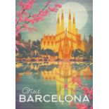 Barcelona, Spain Travel Poster