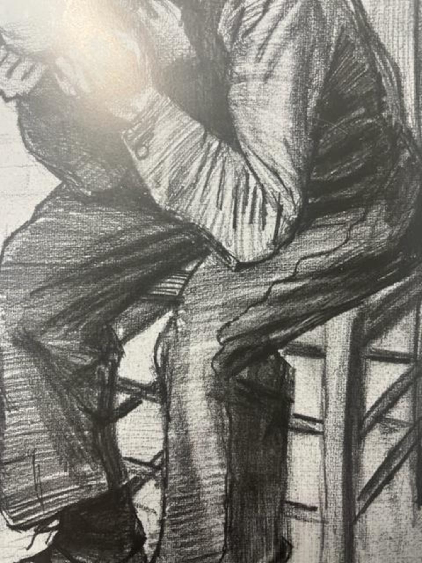 Vincent van Gogh "Old Man in Grief" Print. - Image 5 of 6
