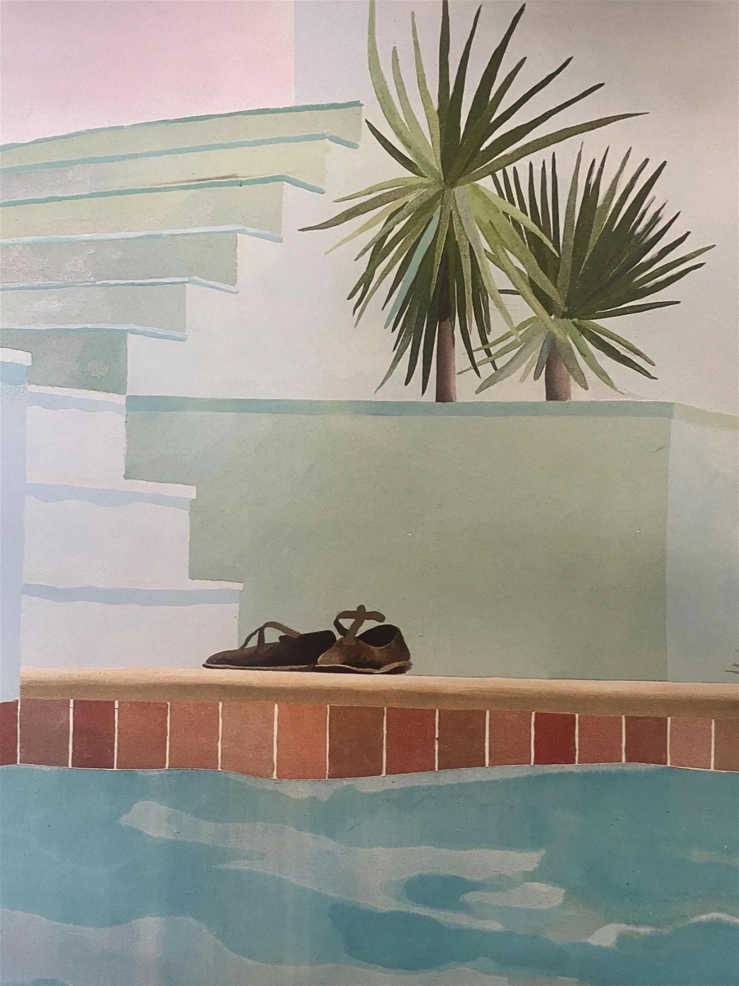 David Hockney "Pool and Steps, 1971" Offset Lithograph - Image 3 of 6