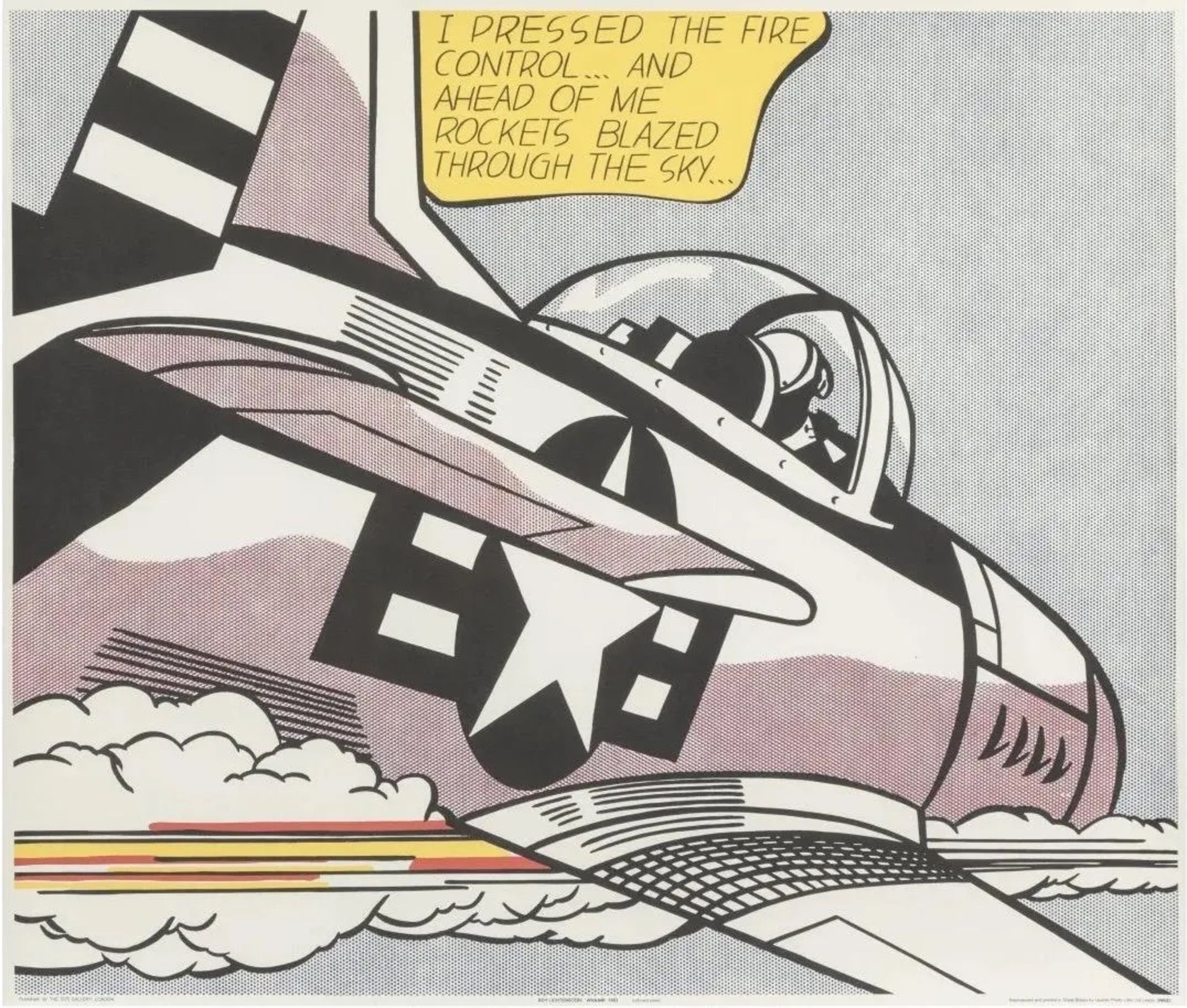 After Roy Lichtenstein "WHAAM!" Diptych - Image 2 of 2