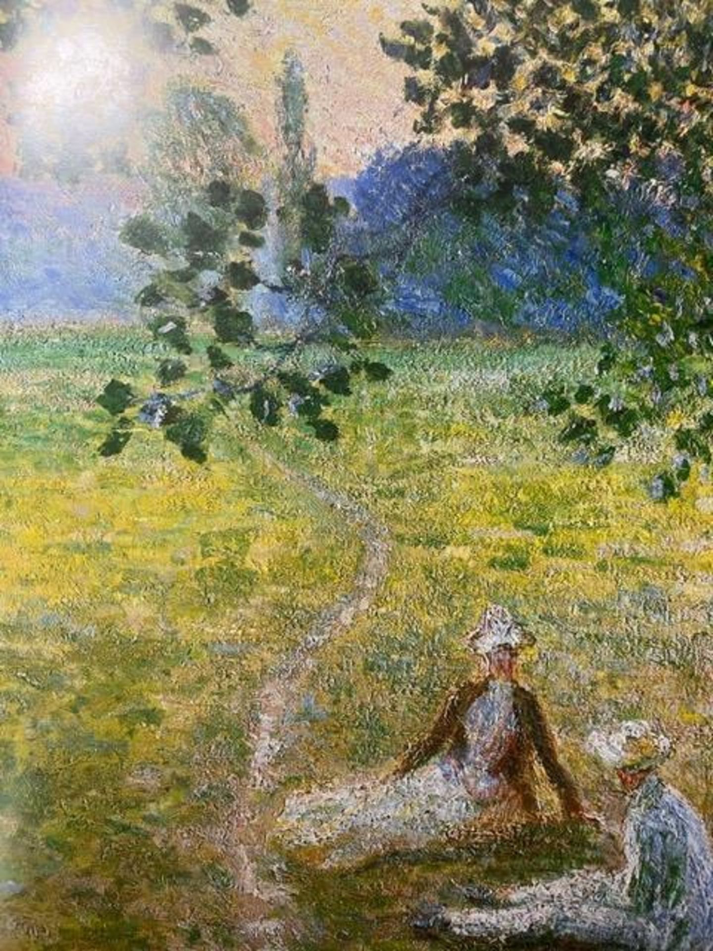 Claude Monet "Evening in the Meadow" Print.