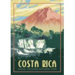 Costa Rica Travel Poster
