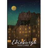 Edinburgh, Scotland Travel Poster