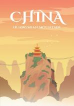 Huangshan Mountain, China Travel Poster