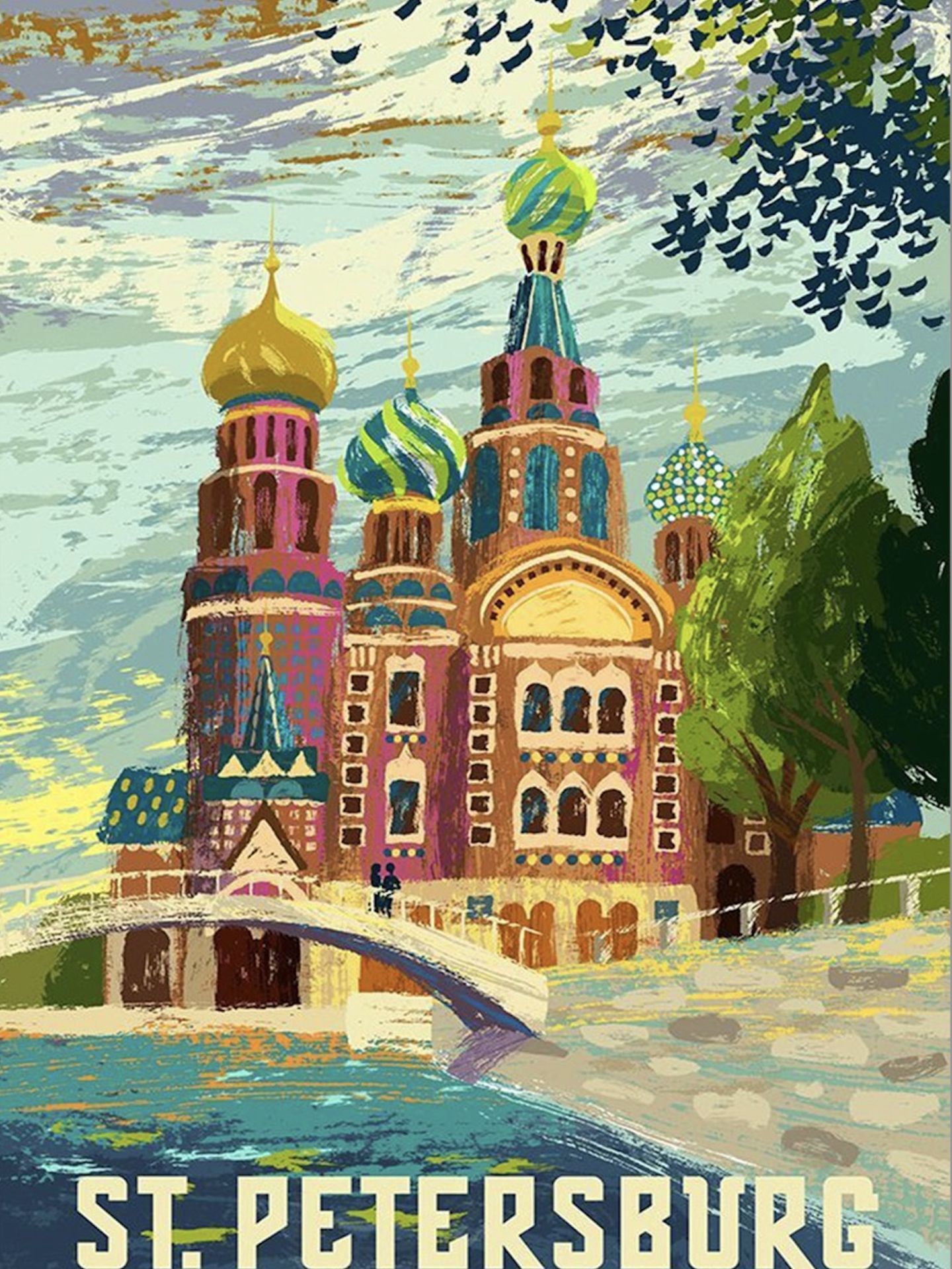 St. Petersburg, Russia Travel Poster