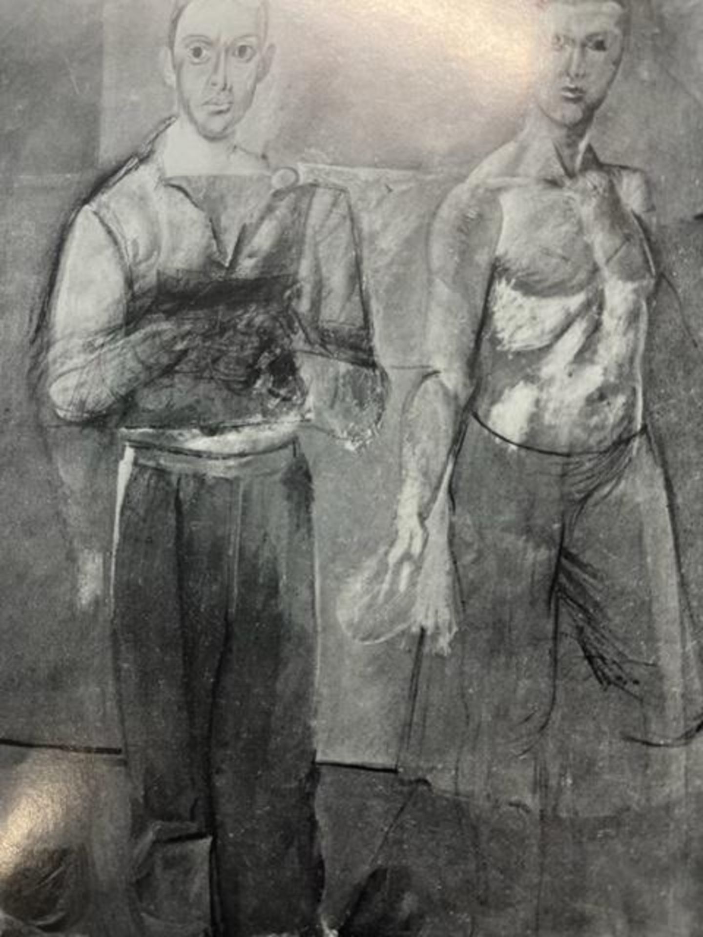 Willem de Kooning "Two Men Standing" Print. - Image 5 of 6