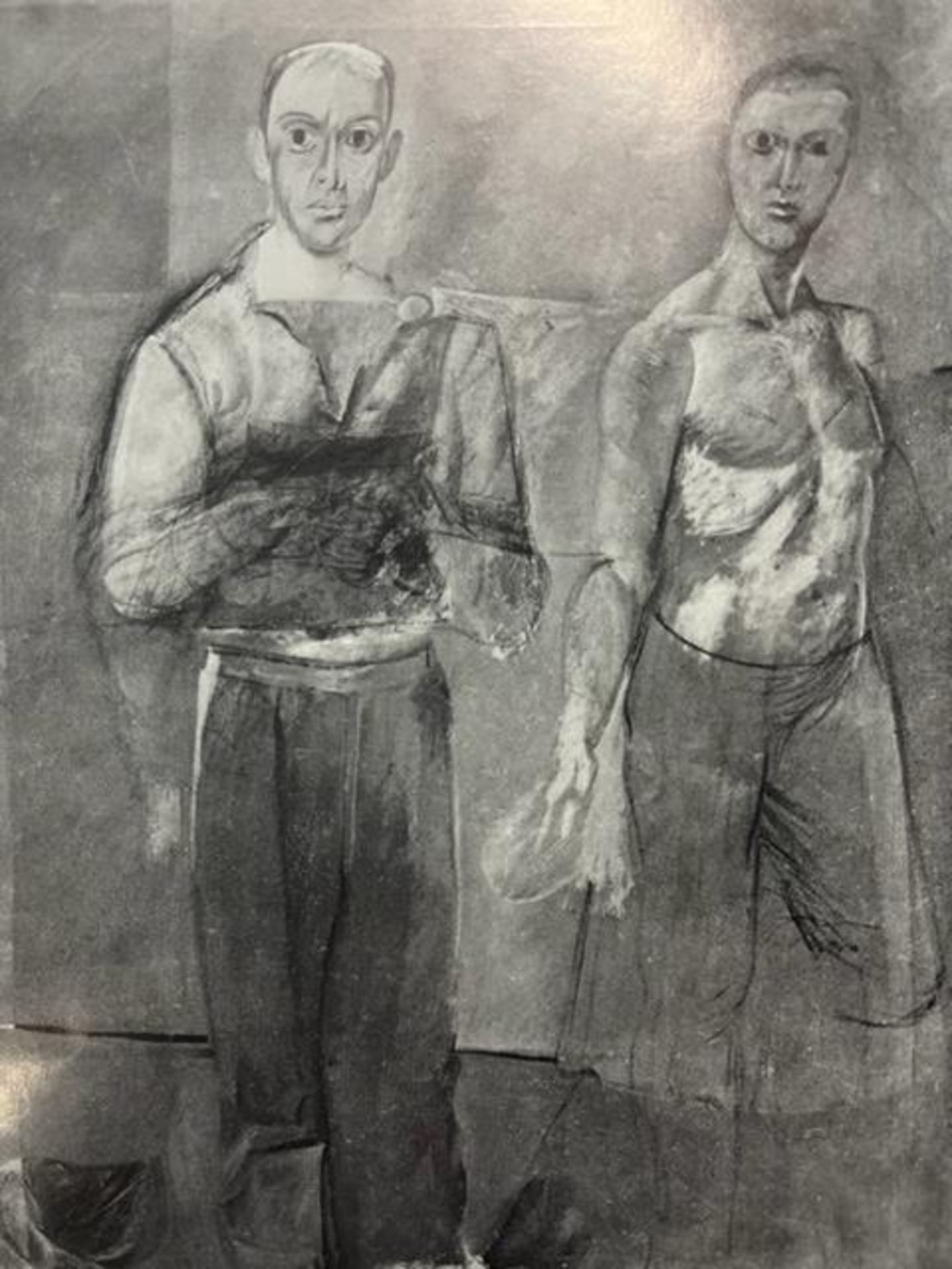 Willem de Kooning "Two Men Standing" Print. - Image 2 of 6