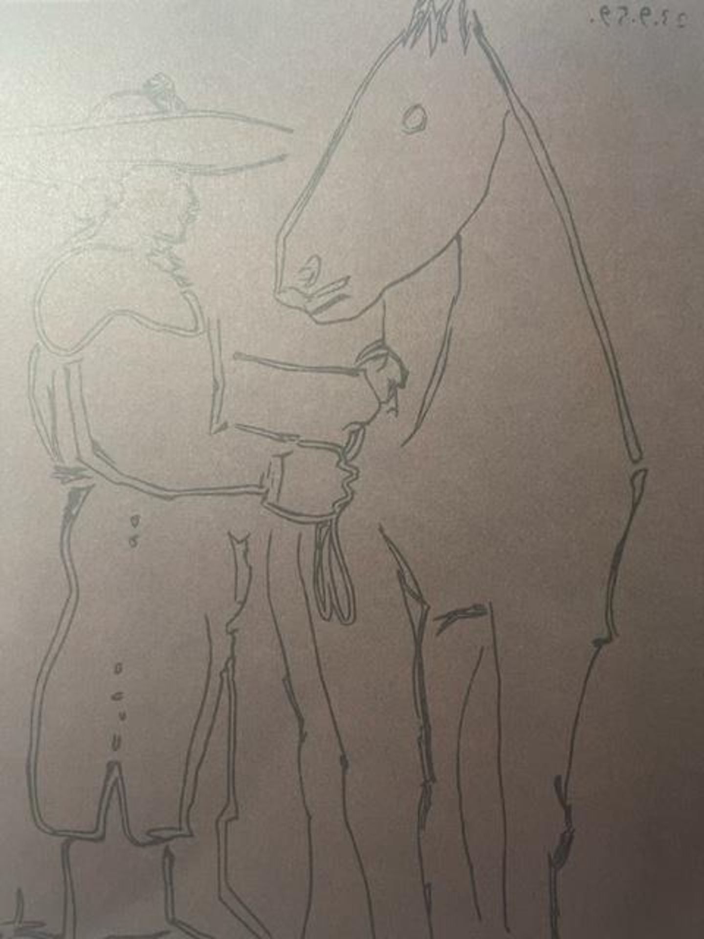 Pablo Picasso "Picador, Woman, Horse" Print. 