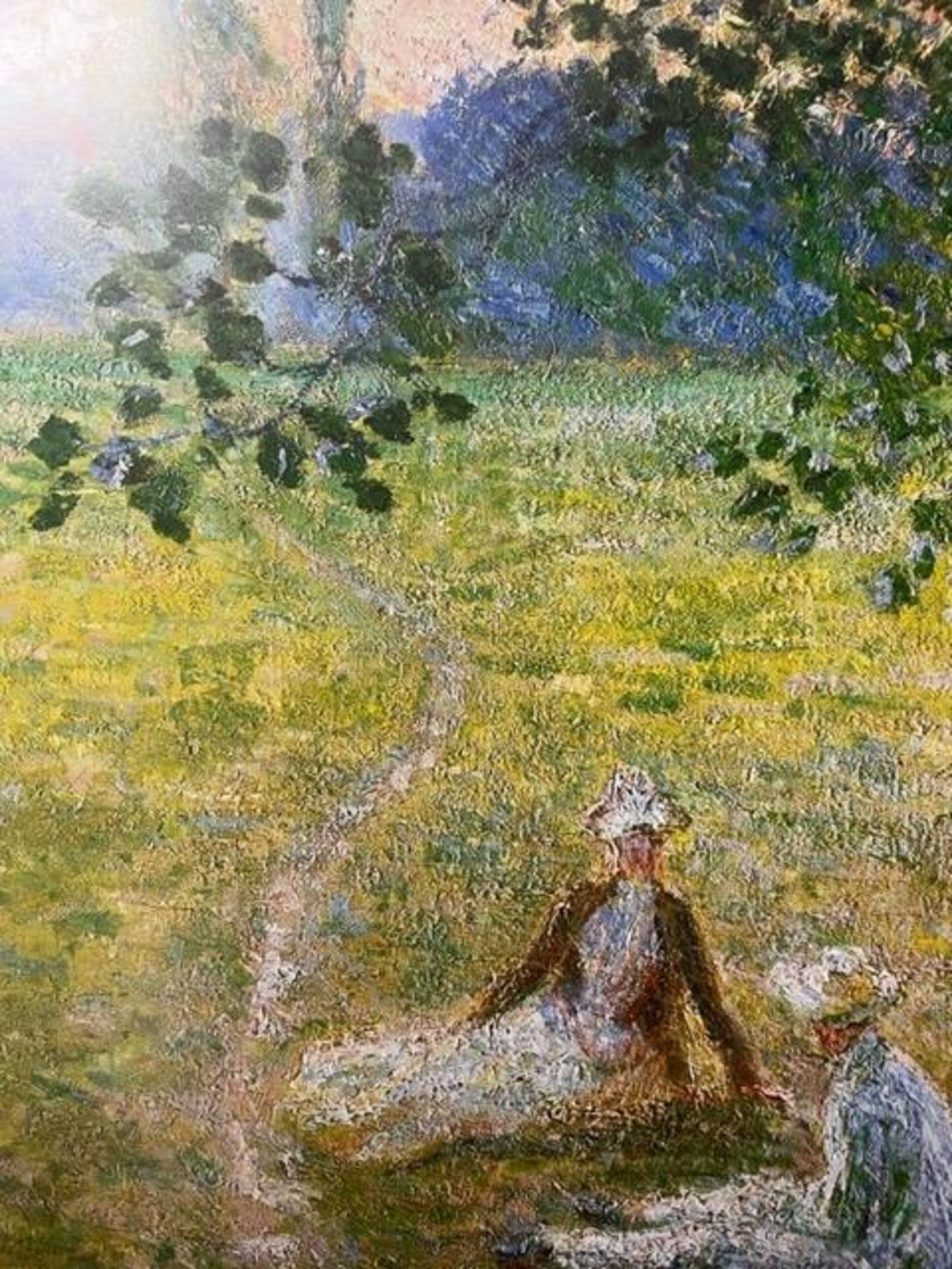 Claude Monet "Evening in the Meadow" Print. - Bild 5 aus 6
