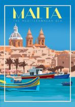 Malta, Italy Travel Poster