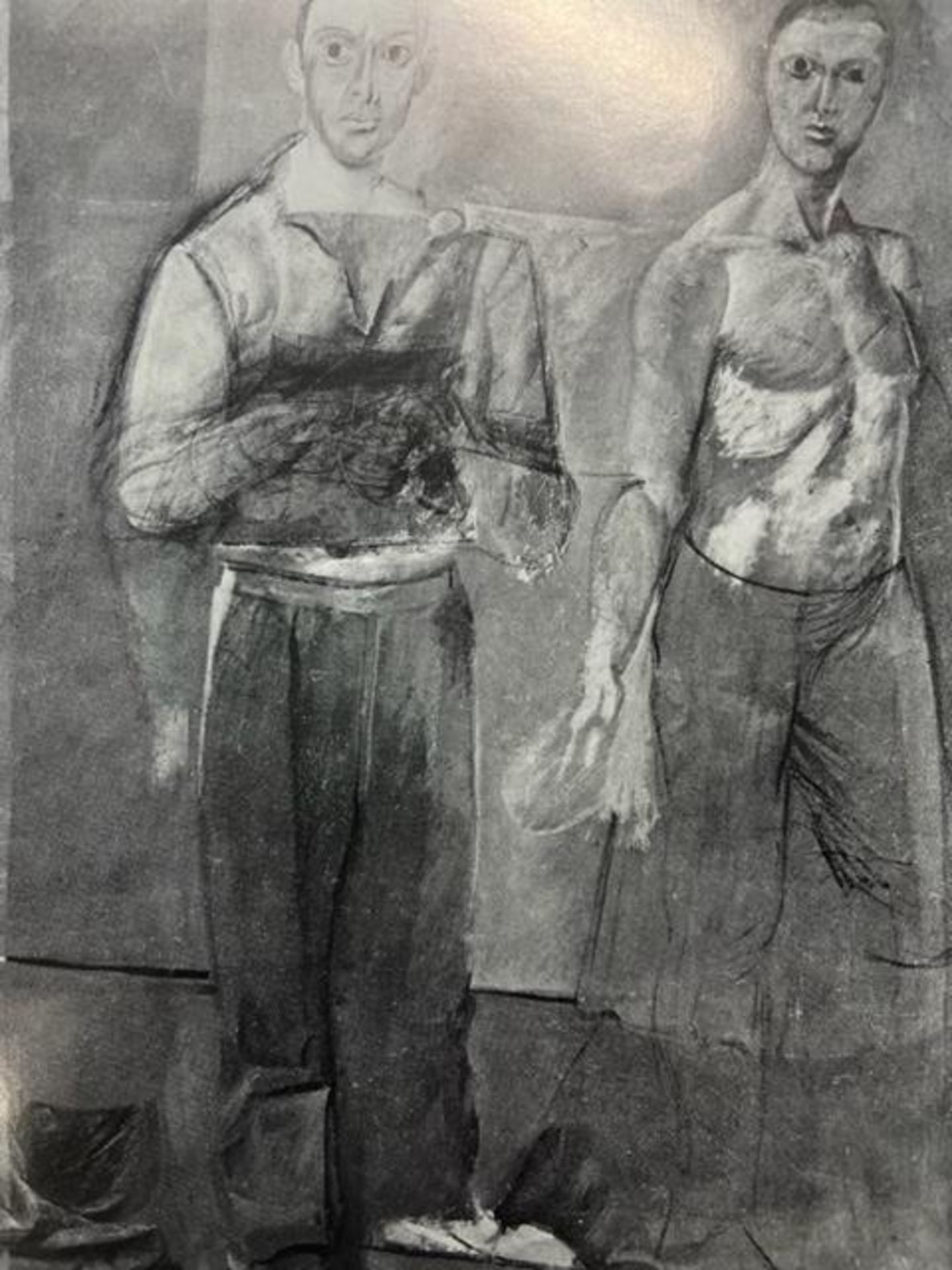 Willem de Kooning "Two Men Standing" Print. - Image 4 of 6