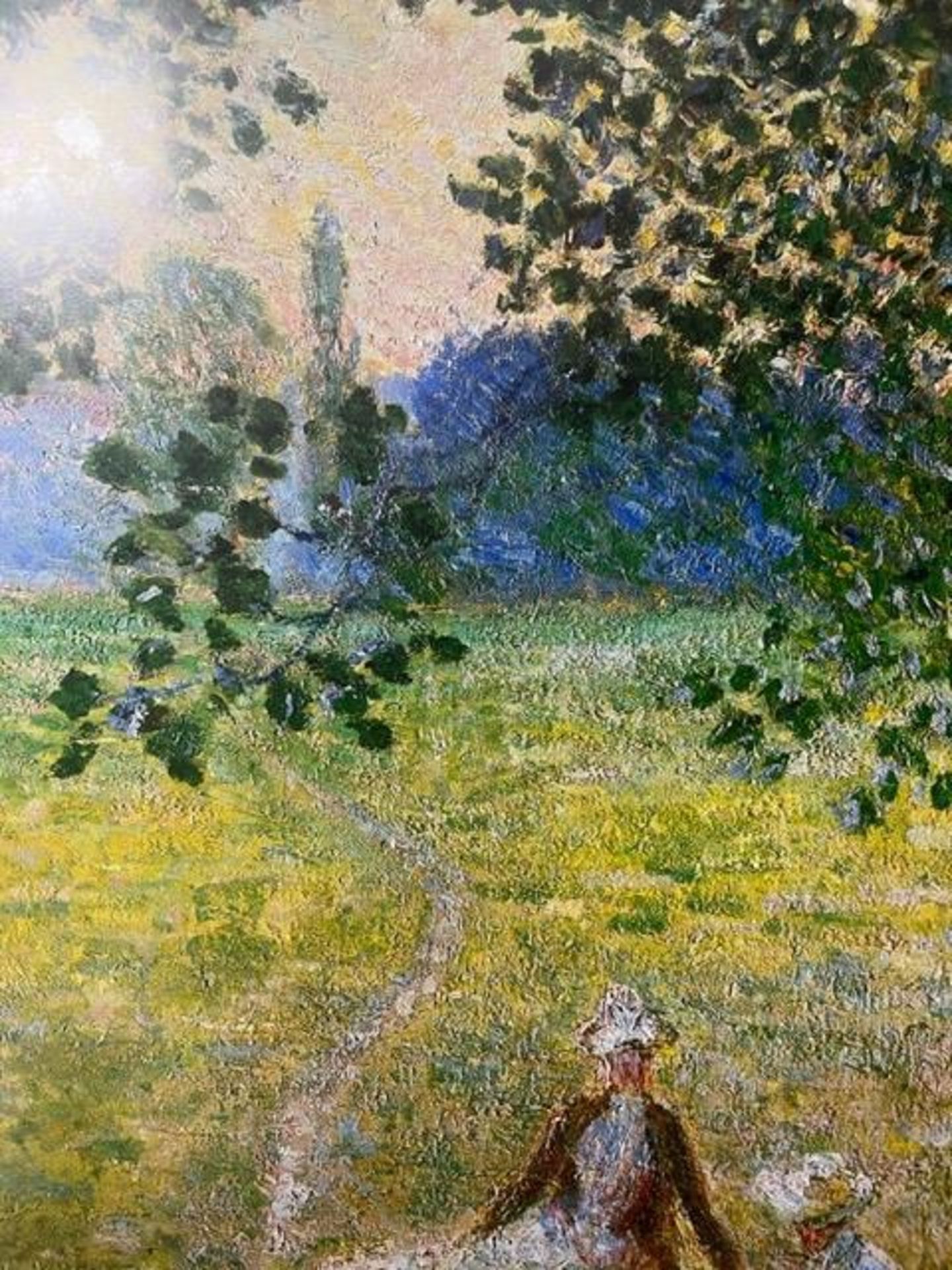 Claude Monet "Evening in the Meadow" Print. - Bild 2 aus 6