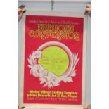 A original Leeds university Union concert poster from 1970's Fairport Convention. Size approx 73cm x
