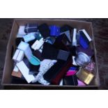 A large collection of assorted empty jewellery boxes etc