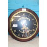 A battery powered Youngers Finest Ales wall clock