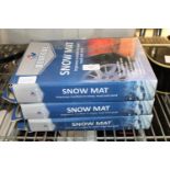 Three boxed snow mats