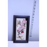 A Moorcroft Blossom limited edition plaque 25/75