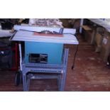 A Fermfzt-250 table saw in working order. postage unavailable