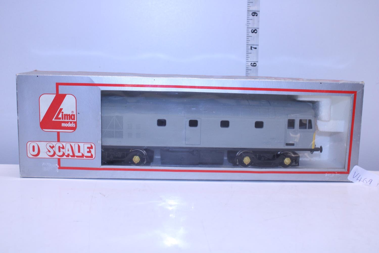 A boxed Lima 0 scale model train