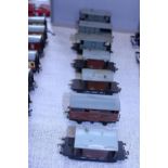 A job lot of Hornby tin plate wagons