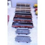 A selection of vintage Hornby goods wagons