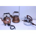 Three vintage electric kettles