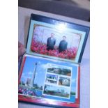 A booklet full of collectable North Korean stamps