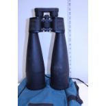 A large pair of multi coated optics binoculars 20x80