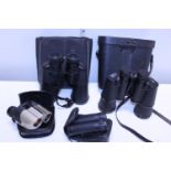 Four pairs of assorted binoculars