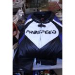 A set of Pro Speed motorbike leathers size 3XL