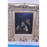 A original antique oil on board in the manner of Isaac Van Ostade