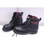 A new pair of steel toe cap work boots size 9