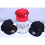 A selection of baseball caps