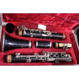 A boxed Clarinet by Evette and Schaffter