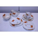 A selection of Art Deco period bone china