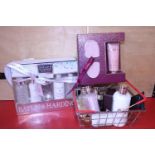 A job lot of new cosmetic products including Baylis & Harding etc