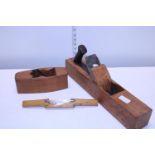 Three vintage woodworking tools
