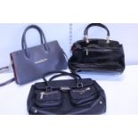A selection of assorted ladies handbags including Pierre Cardin and Jasper Conran