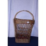 A large wicker work basket, postage unavailable