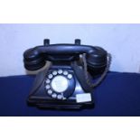 A vintage 1930's Bakelite telephone