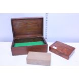 A selection of good quality wooden boxes