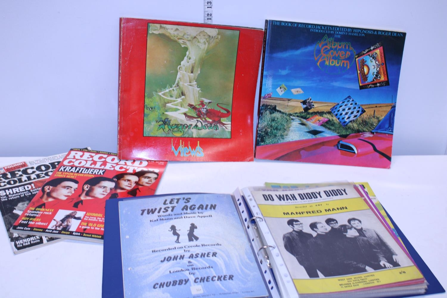 A job lot of assorted music related books etc
