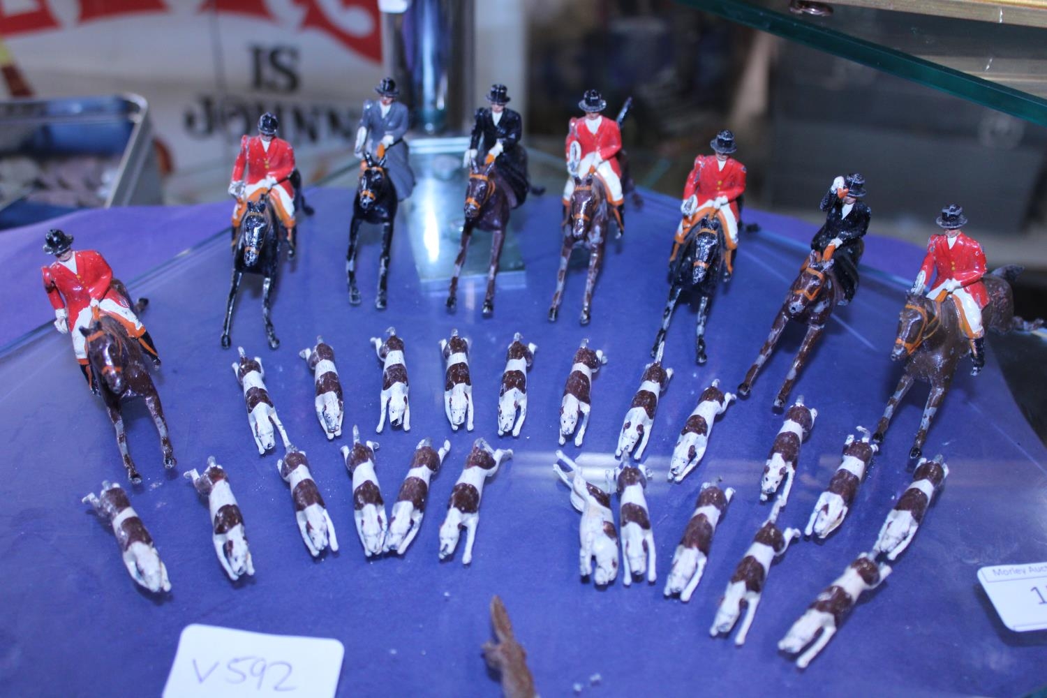 A vintage Britain's lead figures hunting themed