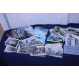 A selection of vintage and antique postcards