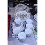 A large Kensington Ironstone dinner service. Shipping unavailable