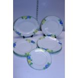 A selection of Grindley bone china plates