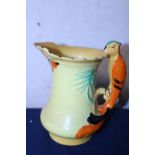 A vintage Burleigh ware parrot form jug