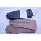 Two new pairs of ladies leather gloves